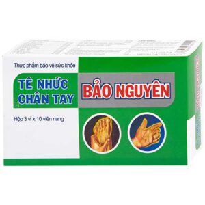 Tê Nhức Chân Tay Bảo Nguyên tăng cường lưu thông khí huyết Hộp 30 viên